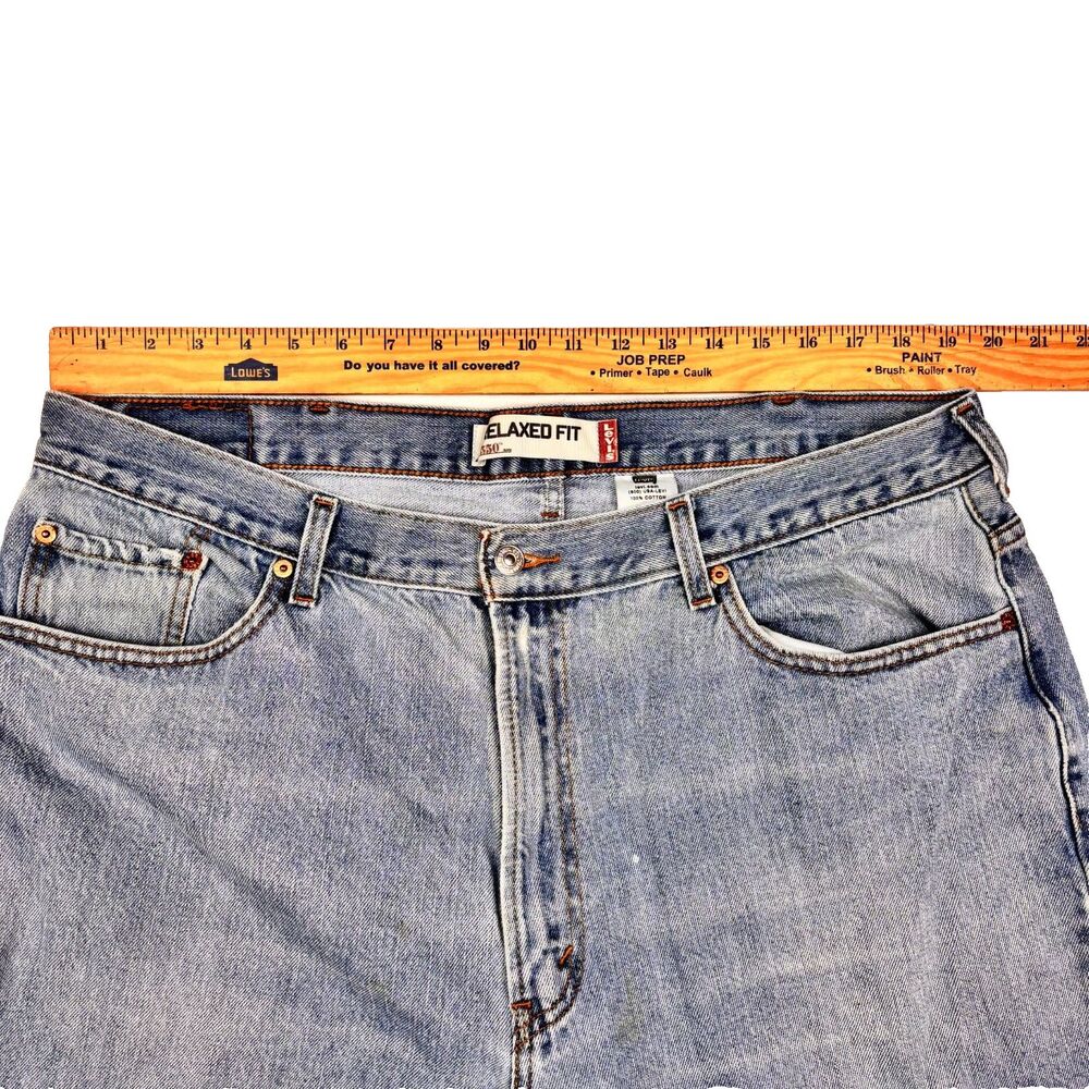 Levi's 550 Relaxed Fit Jeans Mens 42x34 Medium Stonewash Circa Early 2000s Y2K - Picture 7 of 8